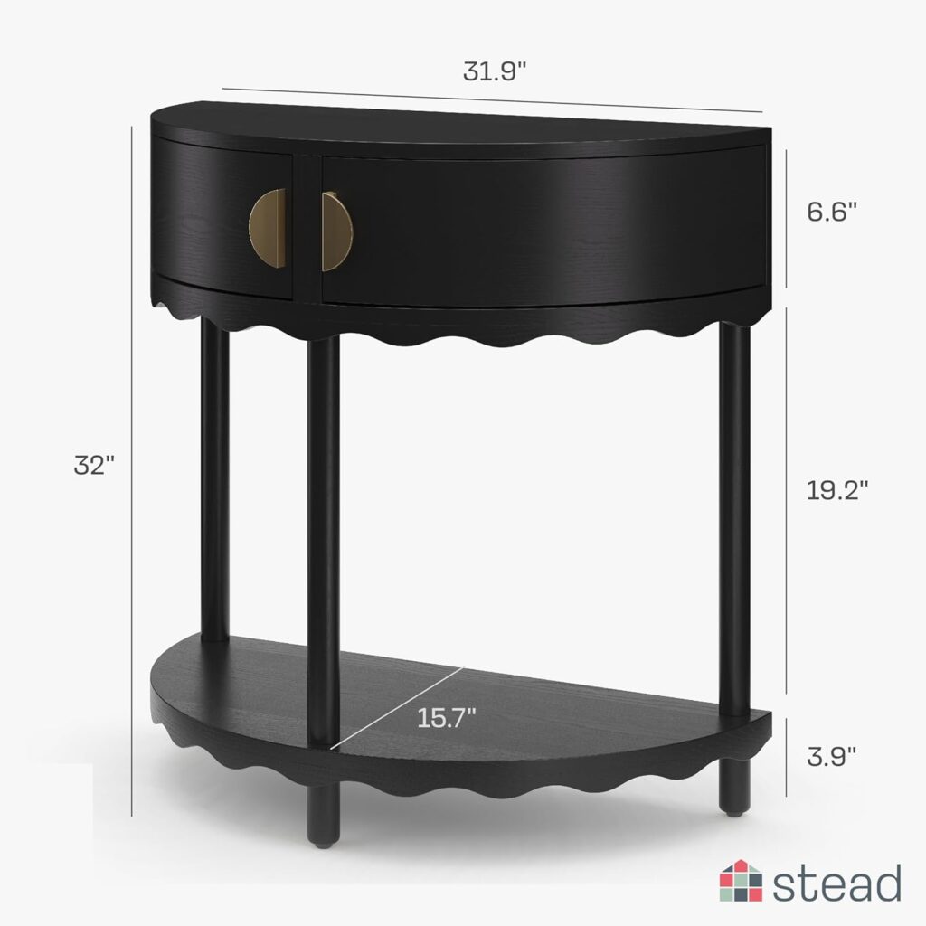 black console table dimensions