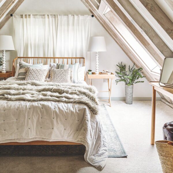 cozy attic bedroom