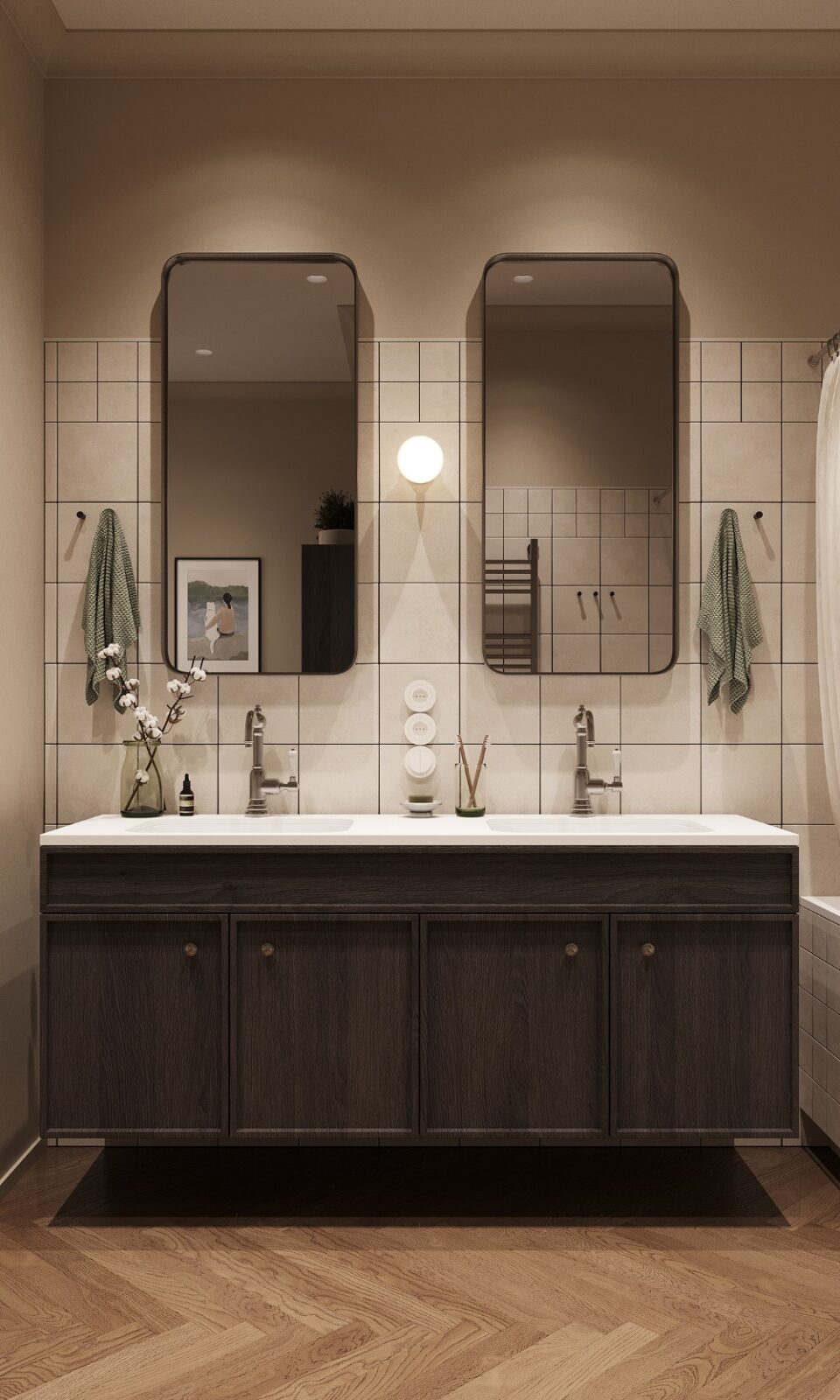 double vanity in bathroom