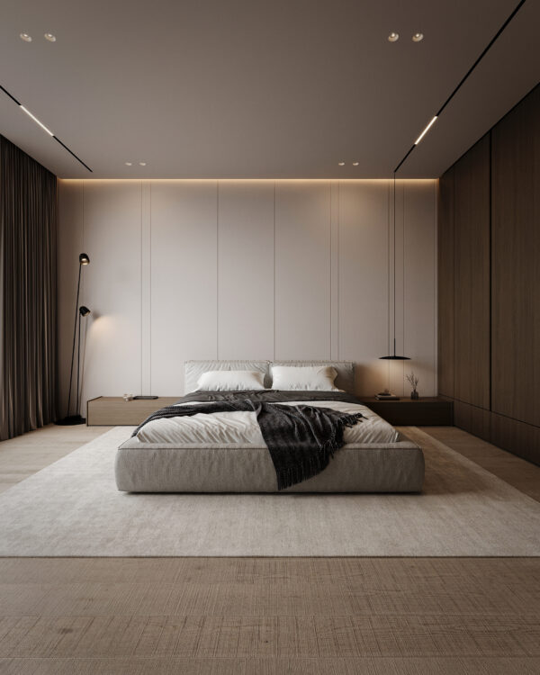 minimalist modern bedroom