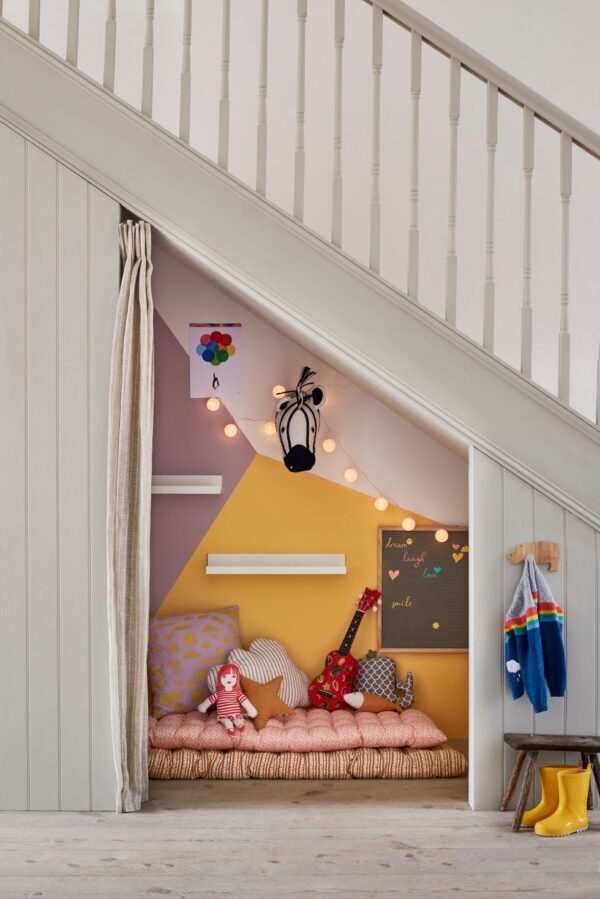 play area under stairs